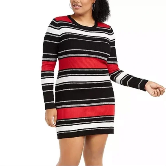 Planet Gold | Dresses | Derek Heart Trendy Plus Size Striped Bodycon Dress  | Poshmark